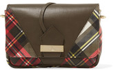 Thumbnail for your product : Vivienne Westwood Tartan-Paneled Leather Shoulder Bag