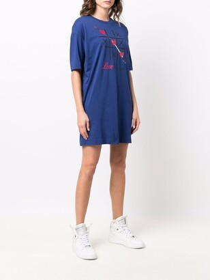 Love Moschino logo-print T-shirt dress