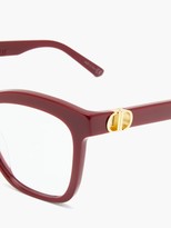 Thumbnail for your product : Christian Dior 30montaignemini Butterfly Acetate Glasses - Red