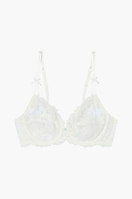 Lise Charmel Art Et Volupte Embroidered Stretch-tulle And Lace Underwired Bra
