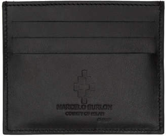 Marcelo Burlon County of Milan Black and Red Ghost Wings Card Holder