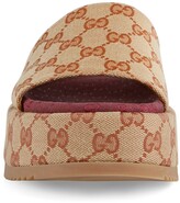 angelina gg supreme platform slide sandal