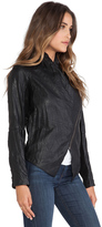 Thumbnail for your product : BB Dakota Ellif Faux Leather Jacket w/ Knit Sleeves