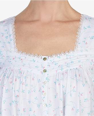 Eileen West Lace-Trim Cotton Knit Nightgown