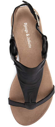 Django & Juliette Bingham White-tan Sandals Womens Shoes Casual Sandals-flat Sandals