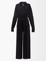 Thumbnail for your product : Norma Kamali Oversized Wide-leg Jersey Jumpsuit - Black