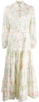 liberty print maxi dress