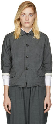 Comme des Garcons Grey Wool Twill Jacket