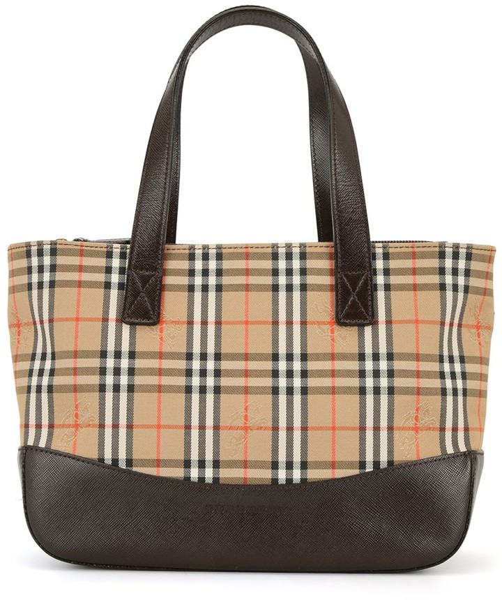 Burberry Check Tote Bag | Shop the world's largest collection of 