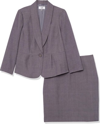 Le Suit Women's Plus Size Jacket/Skirt Suit