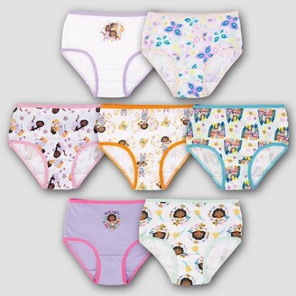 Disney Princesses 7-Pack Cotton Underwear, Little Girls & Big