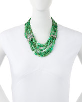 Thumbnail for your product : Alexis Bittar Fine Chrysoprase Torsade Beaded Necklace