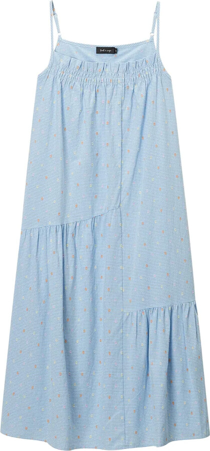 tout a coup Gingham Check Midi Dress