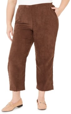 Alfred Dunner Plus Size Classics Corduroy Pull-On Pants