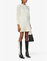 Thumbnail for your product : Veronica Beard Hilda lace cotton-blend mini dress