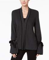 Thumbnail for your product : CeCe Contrast-Trim Bell-Sleeve Cardigan