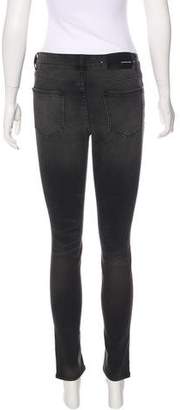 BLK DNM Mid-Rise Distressed Jeans