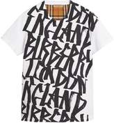 Thumbnail for your product : Burberry Graffiti Print and Vintage Check T-shirt