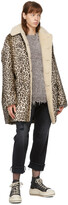 Thumbnail for your product : R 13 Tan Leopard Hunting Coat
