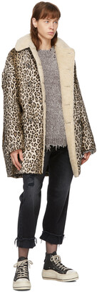 R 13 Tan Leopard Hunting Coat