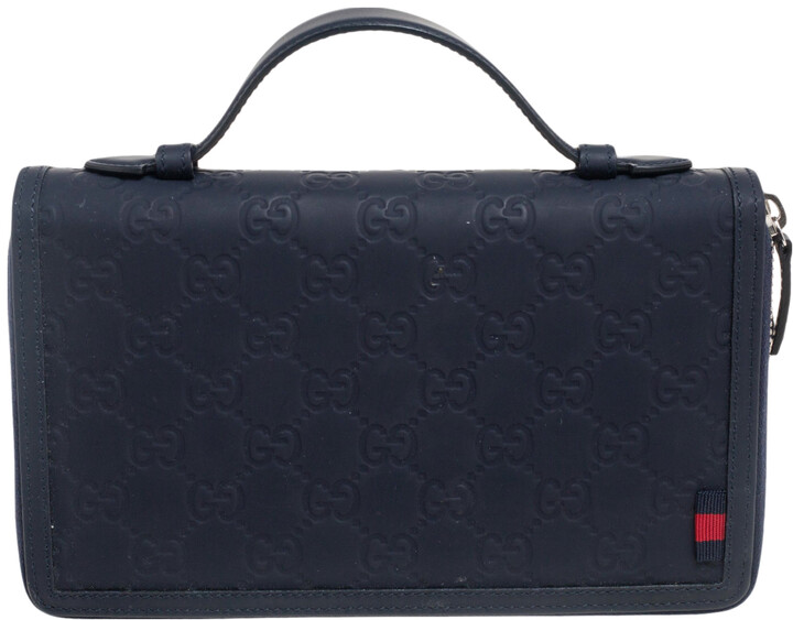 gucci navy crossbody bolsa