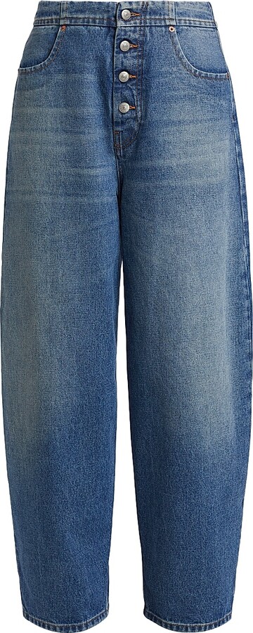 MM6 MAISON MARGIELA Women's High-Rise Straight-Leg Jeans - Medium Blue - Size 24