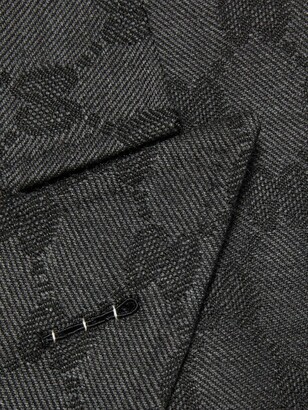Louis Vuitton Double-Breasted Wool Tuxedo Coat, Black, 54