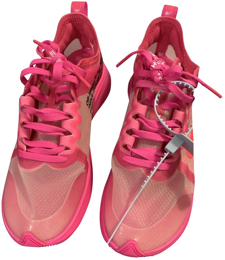 off white pink trainers