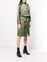 Thumbnail for your product : Shanghai Tang 4 in 1 Poly Satin lightweight trench coat