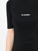 Thumbnail for your product : Jil Sander Logo-Print Three-Quarter Top