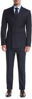 Thumbnail for your product : Armani Collezioni Wide-Stripe Double-Breasted Wool Two-Piece Suit
