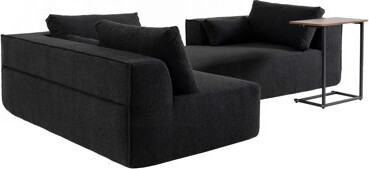 Latitude Run Sectional Sofa Boucle Fabric Couch with Chaise