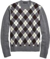 Thumbnail for your product : Brooks Brothers Merino Wool Argyle Crewneck Sweater