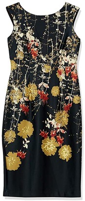 Gabby Skye Women's Floral Print Sheath Dress