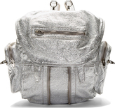 Thumbnail for your product : Alexander Wang Silver Lambskin Metallic Marti Bucketbag Backpack
