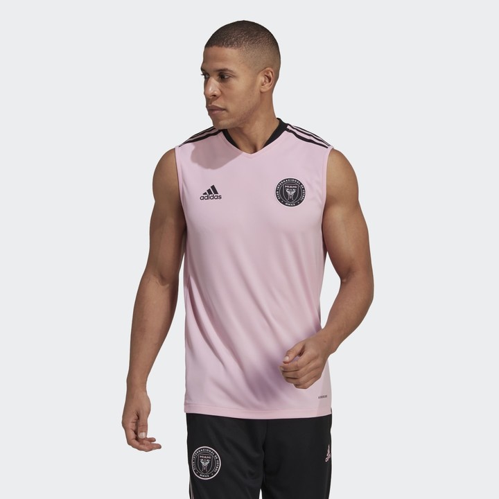 adidas Inter Miami CF Sleeveless Jersey True Pink L Mens ...