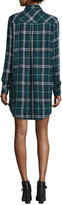 Thumbnail for your product : Rails Bianca Plaid Long-Sleeve Shirtdress, Forest/Navy/White