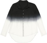 Thumbnail for your product : Nicole Miller Boyfriend Ombre Silk Top