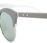 Thumbnail for your product : Thom Browne Eyewear Silver Titanium & Grey Acetate Sunglasses