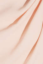 Thumbnail for your product : Alexander McQueen Draped Satin-trimmed Crepe Gown - Blush