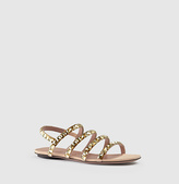 Thumbnail for your product : Gucci Mallory Crystal Embellished Suede Sandals