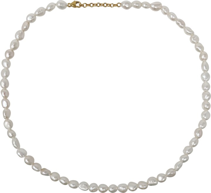 Kiri & Belle Alyssa Baroque Pearl Adjustable Choker Necklace - Gold