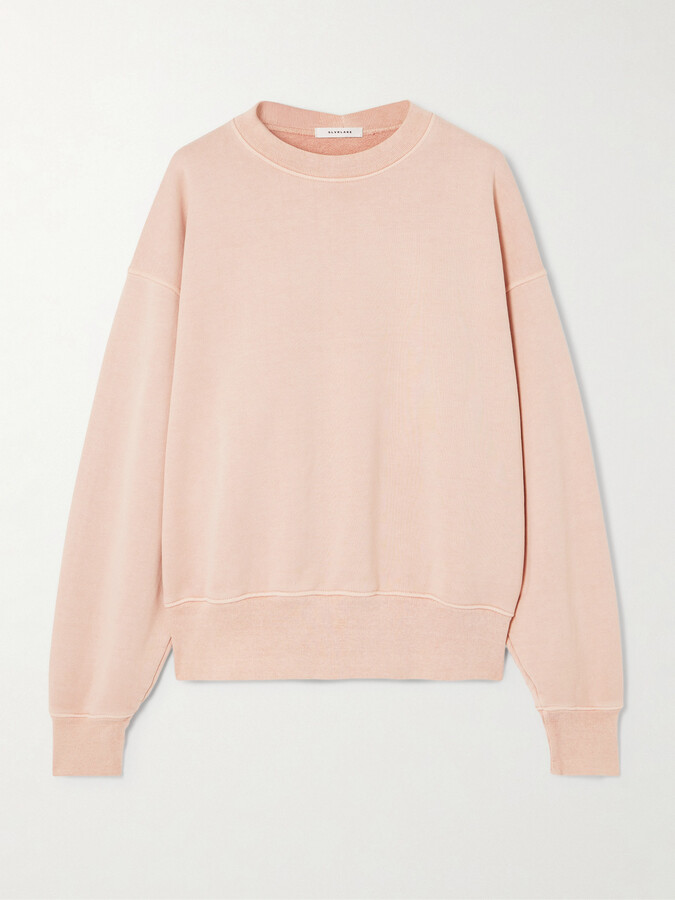 SLVRLAKE - Cinch Cotton-jersey Sweatshirt - Pink