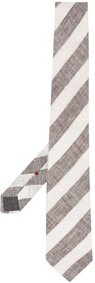 Brunello Cucinelli Striped Pointed Tie