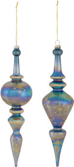 Melrose International No Pattern Finial Ornament