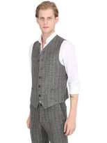 Thumbnail for your product : Trussardi Striped Linen Vest