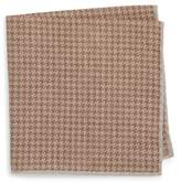 Thumbnail for your product : Eleventy Houndstooth Wool & Cotton Pocket Square