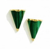 Thumbnail for your product : Magid Sarah Large Recon Malachite Stud Earrings