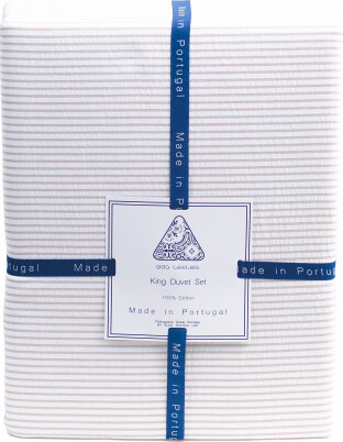 Seersucker Striped Duvet Cover Set | Cotton