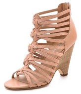 Thumbnail for your product : Belle by Sigerson Morrison Annie Suede Caged Sandals